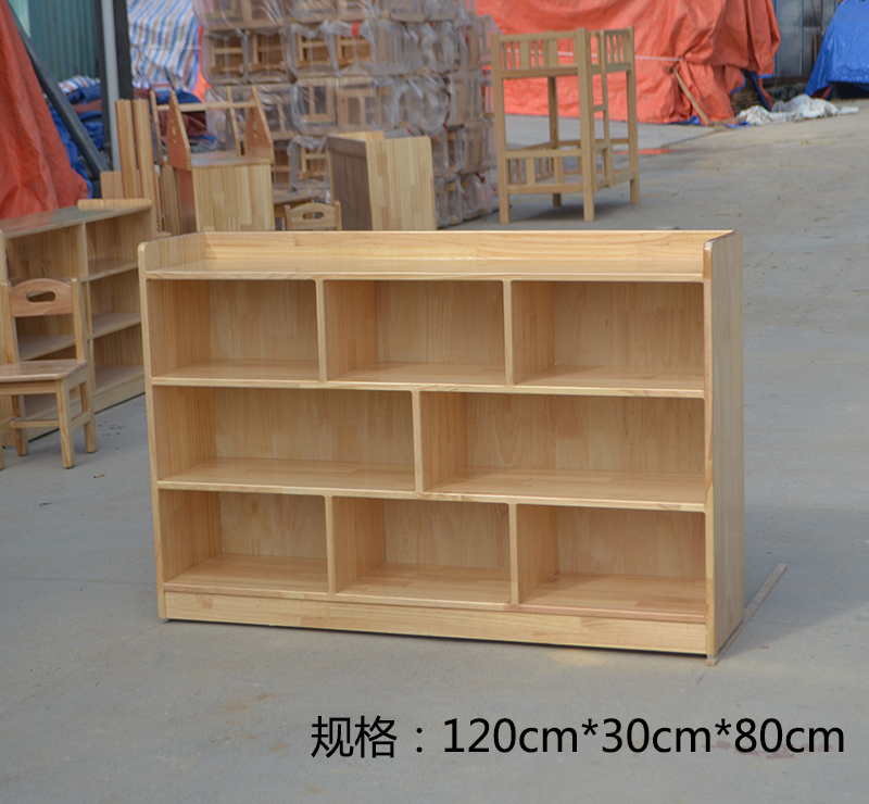 原木玩具柜系列E