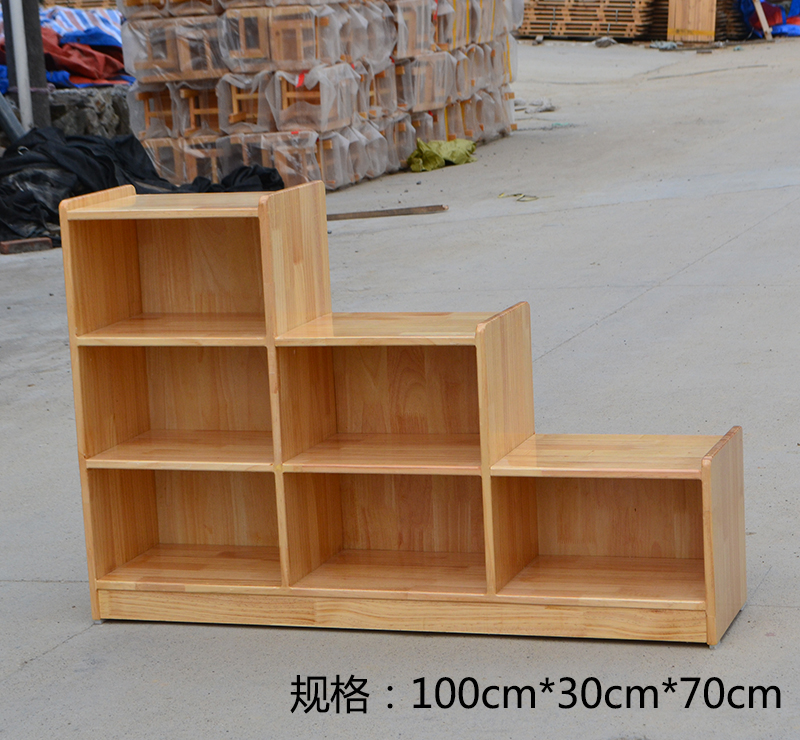 原木玩具柜系列E