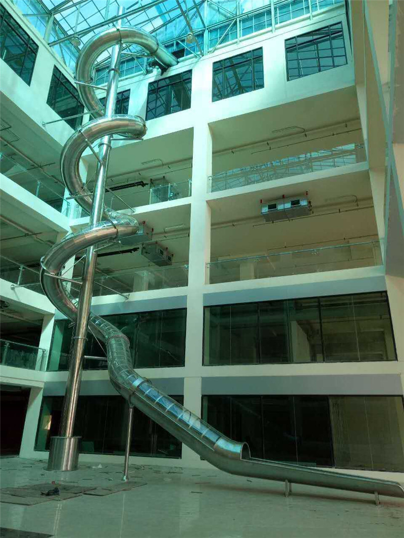 老撾永珍百貨商場不銹鋼滑梯案例