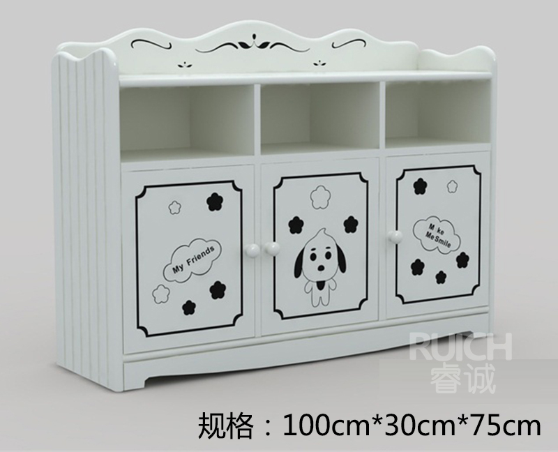 兒童白色貴族組合柜
